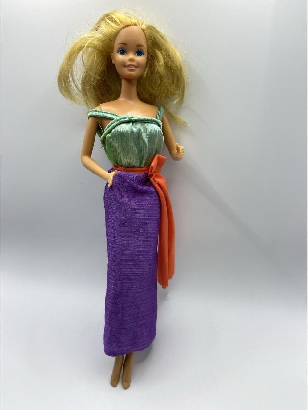 Vintage 1970s Superstar Era Barbie Fashion Original Halter Long Disco Dress